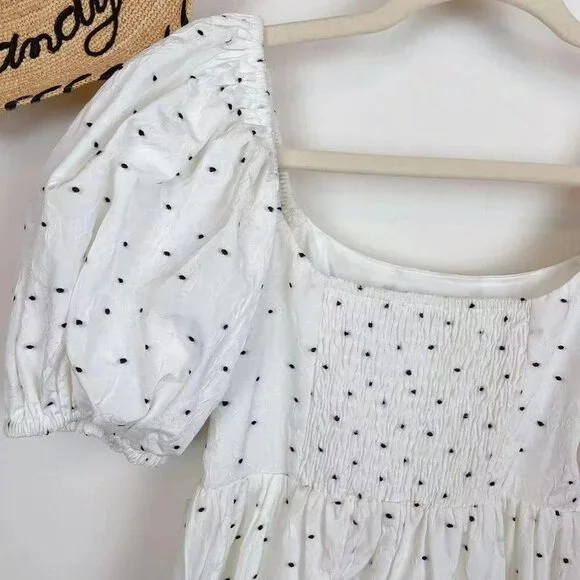 Moon River - paradise puff sleeve dress Size Small NWT - Picture 5 of 6